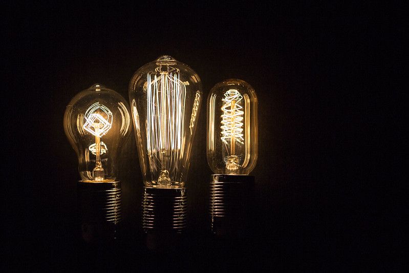 yellow light bulbs