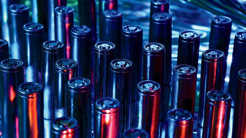 Bir çok pilin bir arada perspektif görünümü